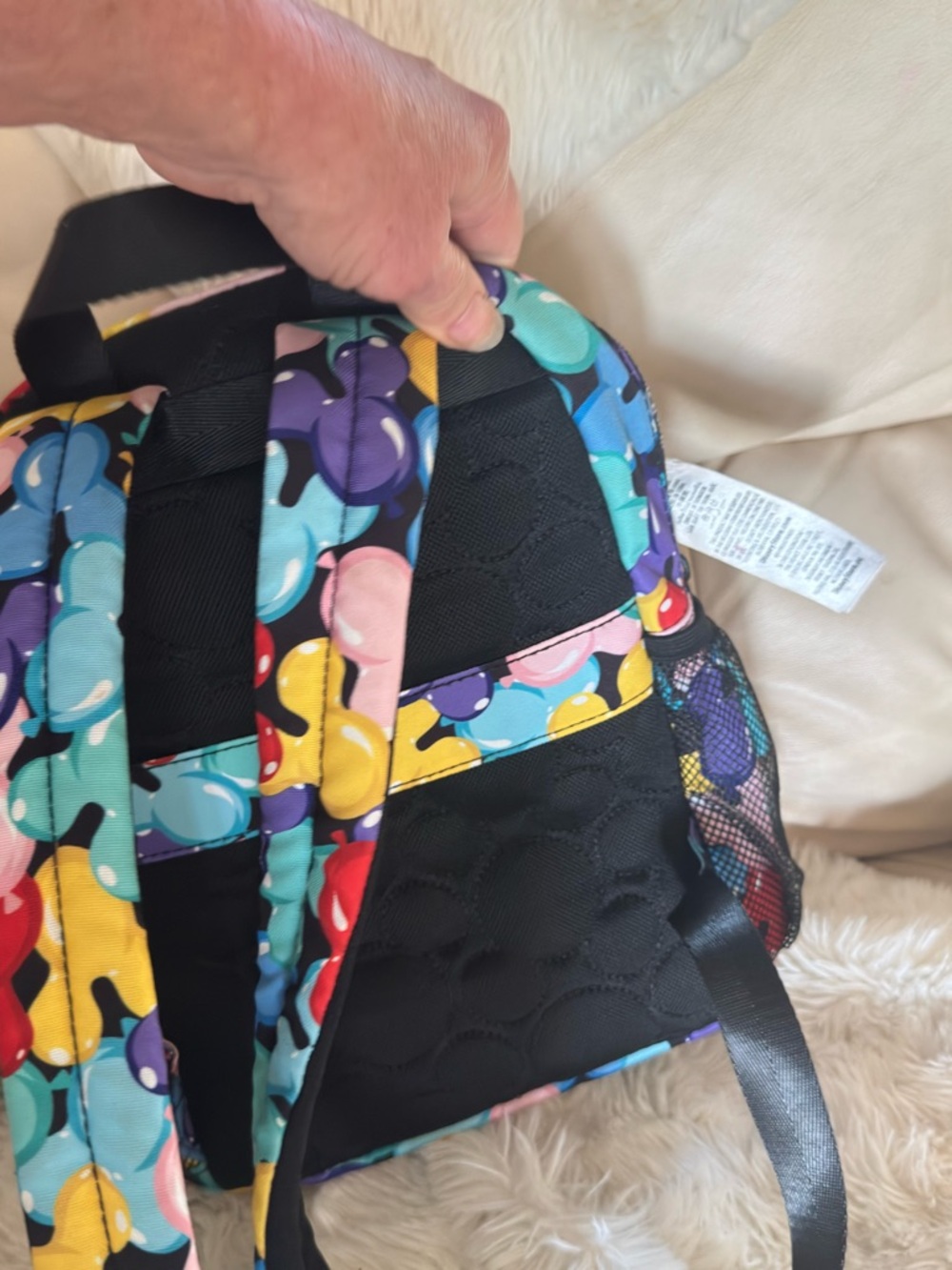 Colorful Bubble Print Mini Backpack - Picture 3 of 3